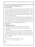 SKKN MỘT SỐ KINH NGHIỆM KHI LẬP PHƯƠNG TRÌNH HÓA HỌC VÀ GIẢI BÀI TOÁN TÍNH PHƯƠNG TRÌNH HOÁ HỌC