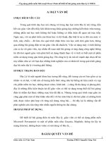 Ứng dụng phần mềm Microsoft Power Point để thiết kế bài giảng môn Địa Lý ở THCS.