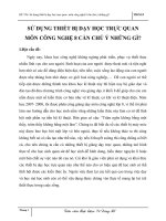 SỬ DỤNG THIẾT BỊ DẠY HỌC TRỰC QUAN MÔN CÔNG NGHỆ 8 CẦN CHÚ Ý NHỮNG GÌ