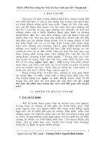 SKKN Phát huy năng lực nói của học sinh qua tiết “ Luyện nói” trong môn ngữ văn THCS