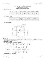 BÀI tập lớn cơ học kết cấu III TÍNH hệ SIÊU TĨNH THEO PHƯƠNG PHÁP h CROSS và PHƯƠNG PHÁP g KANI với p=15kn, w1=8kn, w2=12kn  đại học xây DỰNG hà nội