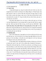 Ứng dụng phần mềm Powerpoint vào trong thiết kế dạy- học ngữ văn ở THCS