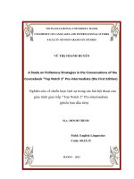 A Study on Politeness Strategies in the Conversations of the Course Book “Topnotch 2 Nghiên cứu về chiến lược lịch sự trong các bài hội thoại của giáo trình gia
