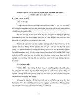 SKKN PHƯƠNG PHÁP “SỬ DỤNG THÍ NGHIỆM ĐỂ DẠY HỌC TÍCH CỰC” TRONG MÔN HÓA HỌC THCS