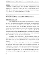 SKKN NÂNG CAO KẾT QUẢ HỌC TẬP CÁC BÀI HỌC CÓ NỘI DUNG “TÌM HIỂU CÁC HOẠT ĐỘNG SỐNG CỦA THẾ GIỚI THỰC VẬT- LÁ” THÔNG QUA VIỆC ỨNG DỤNG CÔNG NGHỆ THÔNG TIN TRONG DẠY HỌC