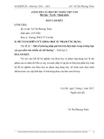 Một số phương pháp giải bài toán biện luận trong trường hợp các gen nằm trên nhiễm sắc thể thường_Sinh học 9.