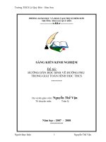 SKKN HƯỚNG DẪN HỌC SINH VẼ ĐƯỜNG PHỤ TRONG GIẢI TOÁN HÌNH HỌC THCS