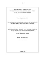 An evaluation of the material  Lifeline  for the first non-English major students at Hai Phong University = Đánh giá giáo trình  Lifelines  dành cho sinh viên k