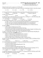 Kiểm tra Học kì 2 Vật lý 10 Nâng cao (hiepkhachquay)