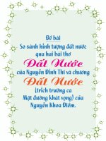 So sánh hình tượng Đất Nước qua hai bài thơ Đất Nước trong đoạn văn bản đã nêu