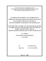 Co-operative learning as an approach to improving speaking skills for the second-year non-major students of English at Hanoi University of Business and Technolo