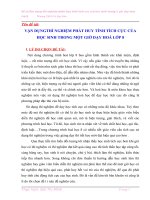 SKKN VẬN DỤNGTHÍ NGHIỆM PHÁT HUY TÍNH TÍCH CỰC CỦA HỌC SINH TRONG MỘT GIỜ DẠY HOÁ LỚP 8