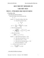 Thiết kế hệ dẫn động băng tải hộp giảm tốc bánh răng côn trụ biết lực băng tải, vận tốc băng tải, đường kính tang đề 5 ĐHBKHN