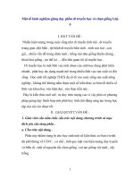 SKKN Một số kinh nghiệm giảng dạy phần di truyền học và chọn giống Lớp 9