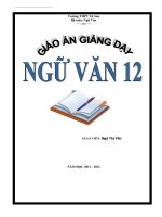 Giáo án Ngữ văn 12 (Học kì 1)