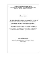 An investigation into non-English major students' vocabulary learning strategies at the central vocational college of transport number 1 = Nghiên cứu việc sử dụ