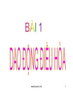 Bài giảng điện tử dao động điều hòa