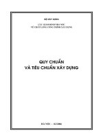 Bài giảng quy chuẩn và tiêu chuẩn xây dựng  bộ xây dựng