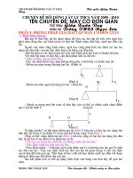 PHƯƠNG PHÁP GIẢI BÀI TOÁN MÁY CƠ ĐƠN GIẢN