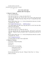 ĐỀ CƯƠNG MÔN HỌC THỐNG KÊ ỨNG DỤNG