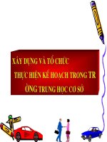 SKKN Xây dựng kế hoạch và tổ chức thực hiện trong trường THCS