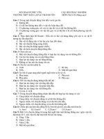 CÂU HỎI TRẮC NGHIỆM Vật lí 10 (Nâng cao)