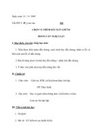 CHỌN VÀ TRÌNH BÀY DẪN CHỨNG TRONG VĂN NGHỊ LUẬN