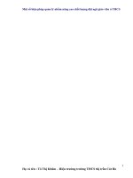 SKKN Một số biện pháp quản lý nhằm nâng cao chất lượng đội ngũ giáo viên ở THCS