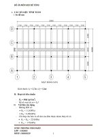 Tính toàn dầm bê tông cốt thép sàn sườn toàn khối có bản dầmđại học BKTPHCM