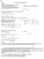 ĐÁP ÁN BÀI TẬP ÔN VẬT LÝ 8