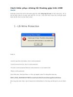 Cách khắc phục những lỗi thường gặp trên USB