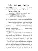 PHƯƠNG PHÁP SỬ DỤNG CÁC CÂU HỎI KHÊU GỢI TRÍ THÔNG MINH CỦA HỌC SINH