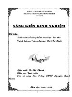 SKKN Biểu cảm về tác phẩm văn học bài thơ Cảnh khuya của Hồ Chí Minh