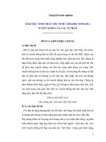 GIÁO DỤC TINH THẦN YÊU NƯỚC CHO HỌC SINH QUA TUYÊN NGÔN CỦA CÁC VĨ NHÂN