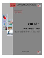 Chỉ dẫn thực hiện hoạt động giảm nước thất thoát thất thu