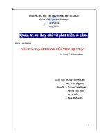 Bài tập nhóm 28_ nhu cầu cạnh tranh của việc học tập - Luận văn, đồ án, đề tài tốt nghiệp