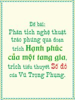 Phân tích nghệ thuật trào phúng qua đoạn trích