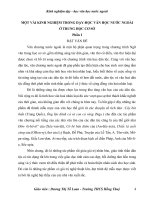 MỘT VÀI KINH NGHIỆM TRONG DẠY-HỌC VĂN HỌC NƯỚC NGOÀI Ở TRUNG HỌC CƠ SỞ