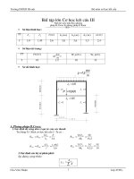BÀI tập lớn cơ học kết cấu III TÍNH hệ SIÊU TĨNH THEO PHƯƠNG PHÁP h CROSS và PHƯƠNG PHÁP g KANI  đại học xây DỰNG hà nội