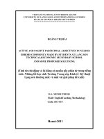 Active and passive participial adjectives in English Errors commonly made by students at Lang Son technical & economic secondary school  tính từ chủ động có ngu