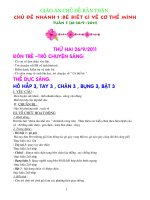 Kế hoạch thực hiện chủ đề bản thân cho trẻ mầm non