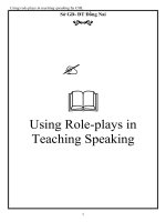 SKKN Using Role-plays in Teaching Speaking