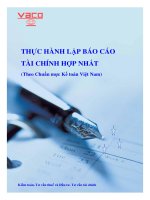 Vẽ cách -Hợp nhất kinh doanh và Báo cáo tài chính Hợp nhất-