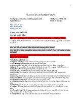 NGÂN HÀNG CÂU HỎI THI TỰ LUẬN ĐẢM BẢO CHẤT LƯỢNG PHẦN MỀM