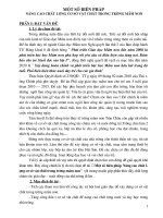 Một số biện pháp nâng cao chất lượng cơ sở vật chất trong trường Mần non