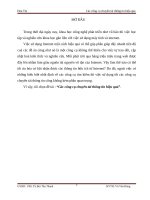 TIỂU LUẬN HÓA - TIN CÁC CÔNG CỤ CHUYỂN TẢI THÔNG TIN HIỆU QUẢ