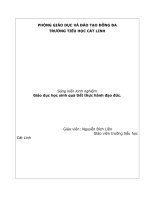 SKKN Giáo dục học sinh qua một tiết thực hành đạo đức ở Tiểu học