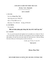 Một số biện pháp gây hứng thú cho trẻ học thơ