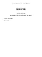 Bài tập lớn môn cơ sở dữ liệu Quan lý học viên của một trung tâm tin học