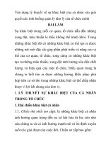 Vận dụng lý thuyết về sự khác biệt của cá nhân vào giải quyết các tình huống quản lý tâm lý của tổ chức mình